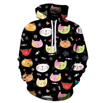 Casual Hoodie Cute Cat Sweatshirt Tracksuit Men Women Hoody Autumn Winter Pullovers Tops Funny Hip Hop Tops
Casual Hoodie Cute Cat Sweatshirt Tracksuit Men Women Hoody Autumn Winter Pullovers Tops Funny Hip Hop Tops