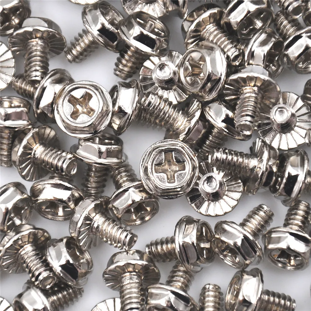 100pcs for Motherboard PC Case CD-ROM Hard Disk Toothed Hex 6/32 Computer PC Case Hard Drive Motherboard Mounting Screws
100pcs for Motherboard PC Case CD-ROM Hard Disk Toothed Hex 6/32 Computer PC Case Hard Drive Motherboard Mounting Screws