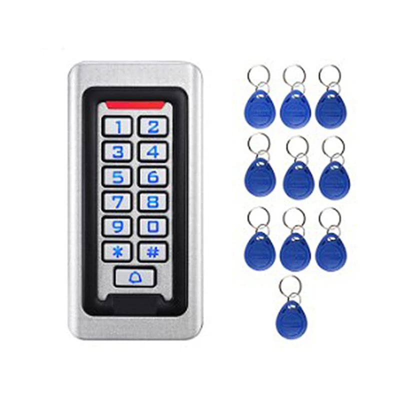 RFID Access Waterproof Outdoors Use Metal Stainless Steel Reader 2000 Users Access Control System Keypad Password Access Smart D
RFID Access Waterproof Outdoors Use Metal Stainless Steel Reader 2000 Users Access Control System Keypad Password Access Smart D