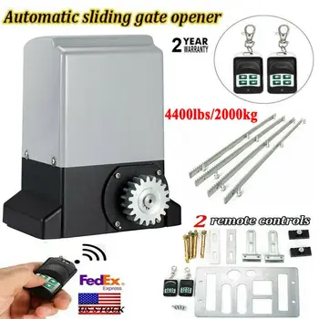 Electric Sliding Gate Opener, AC Motor Automatic Sliding gate opener operator Gate 2 Remotes and 4m 4×Rack nylon gear rack US
Electric Sliding Gate Opener, AC Motor Automatic Sliding gate opener operator Gate 2 Remotes and 4m 4×Rack nylon gear rack US