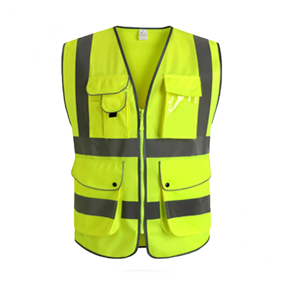 Reflective Vest High Visibility Multi Pocket Safety Tank Top Men Cycling Outdoor Construction Security Guard Outer Wear D30
Reflective Vest High Visibility Multi Pocket Safety Tank Top Men Cycling Outdoor Construction Security Guard Outer Wear D30