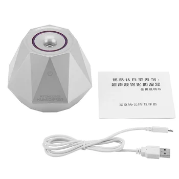 180ml Mini Diamond Shape Air Humidifier USB5V Home Car Office Aroma Diffuser With LED Light Source
180ml Mini Diamond Shape Air Humidifier USB5V Home Car Office Aroma Diffuser With LED Light Source