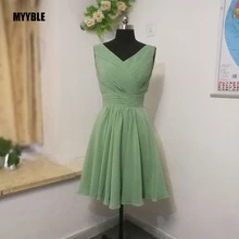 MYYBLE 2020 bridesmaid dresses plus size chiffon sage dress for wedding party short formal dress
MYYBLE 2020 bridesmaid dresses plus size chiffon sage dress for wedding party short formal dress