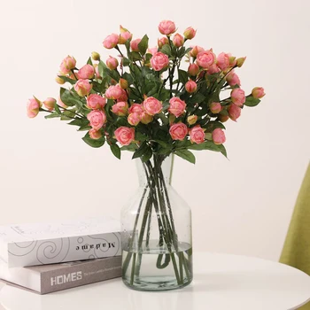 1PC Artificial Rose Flower Branch Bouquet For Wedding Party Background Venue Decoration Flower Artificiales
1PC Artificial Rose Flower Branch Bouquet For Wedding Party Background Venue Decoration Flower Artificiales