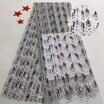 5yards/pc high quality gradient African sequins lace French net lace fabric for bling bling party dress Fd109
5yards/pc high quality gradient African sequins lace French net lace fabric for bling bling party dress Fd109
