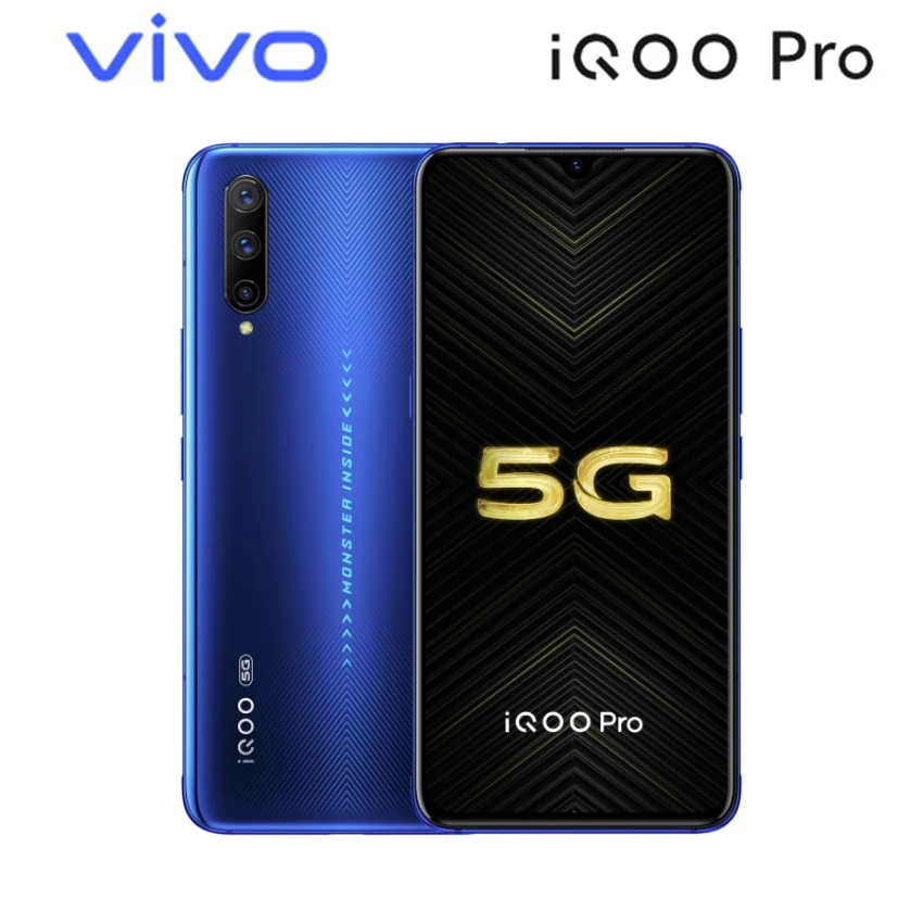 Новинка Vivo iQOO Pro 5G смартфон Snapdragon855 Plus 4500 мАч 44 Вт 6 41 "экран 48мп камера 12 Гб 128 ГБ