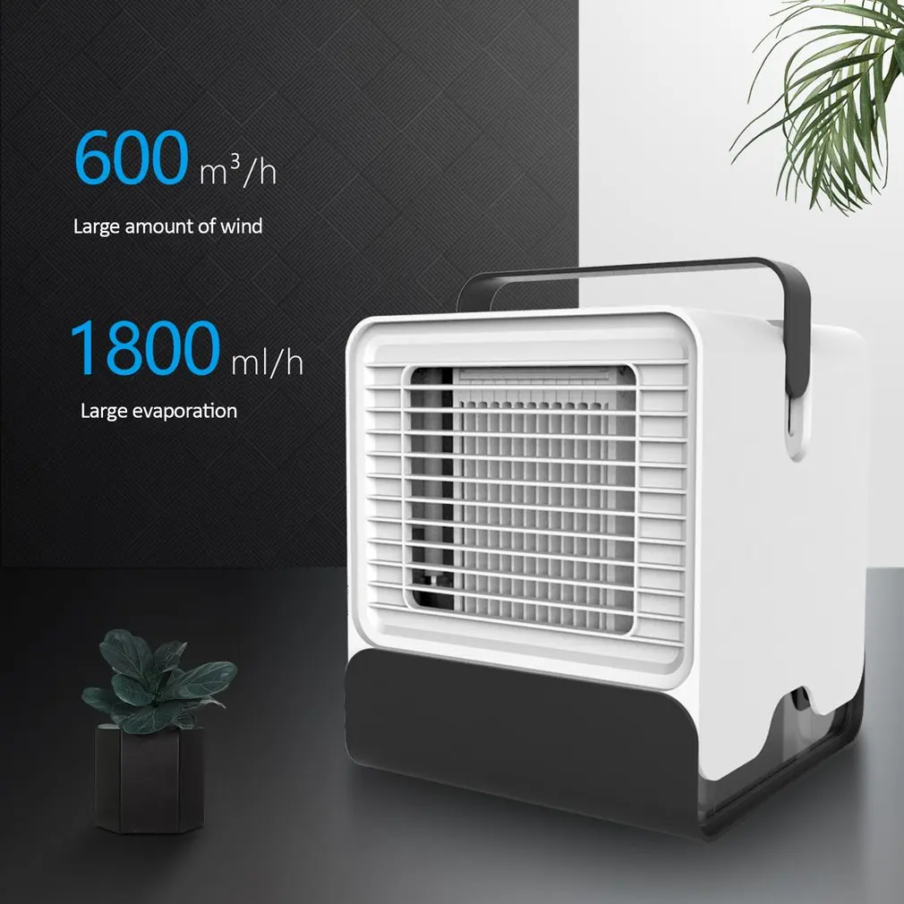 Mini USB Portable Air Conditioner Air Cooler Humidifier Purifier Light Desktop Air Cooling Fan for Office Home Black/White
Mini USB Portable Air Conditioner Air Cooler Humidifier Purifier Light Desktop Air Cooling Fan for Office Home Black/White