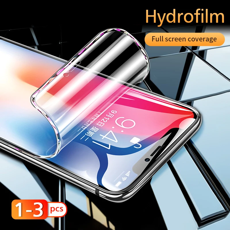 Full Cover Hydrogel Film For iPhone 11 Pro X XR XS Max Screen Protector For iPhone 7 8 6 6S Plus Protective Soft film Not Glass
Full Cover Hydrogel Film For iPhone 11 Pro X XR XS Max Screen Protector For iPhone 7 8 6 6S Plus Protective Soft film Not Glass