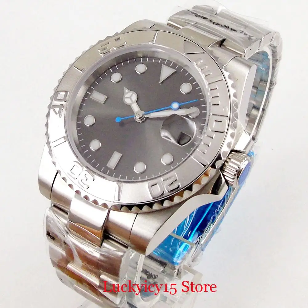 BLIGER 40mm Stainless Steel Men Wristwatch MIYOTA Automatic Movement Grey Sterile Dial Date Function Mental Strap
BLIGER 40mm Stainless Steel Men Wristwatch MIYOTA Automatic Movement Grey Sterile Dial Date Function Mental Strap