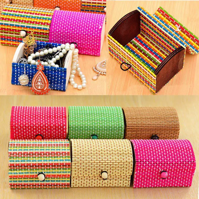 Bamboo Storage Case for Ring Necklace Earrings Jewelry Storage Boxes Wooden Storage Holder Sundries Gift Box
Bamboo Storage Case for Ring Necklace Earrings Jewelry Storage Boxes Wooden Storage Holder Sundries Gift Box