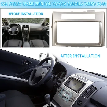 Car CD/DVD Stereo Frame Facia Trim Double-DIN Car For TOYOTA Corolla Verso 2004 2005 2006 2007 2008 2009 Adapter Dash kit
Car CD/DVD Stereo Frame Facia Trim Double-DIN Car For TOYOTA Corolla Verso 2004 2005 2006 2007 2008 2009 Adapter Dash kit