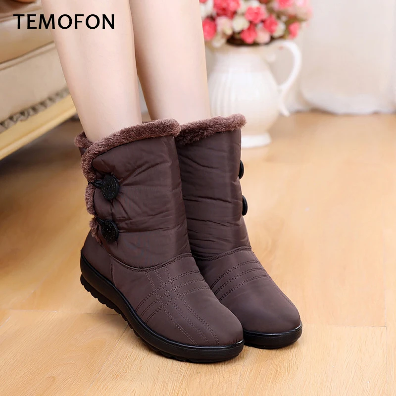 Fur Snow Boots Woman Waterproof Winter Boots Flat Ankle Boots Women Lady Warm Winter Shoes Back Botas Mujer Plataforma HVT412
Fur Snow Boots Woman Waterproof Winter Boots Flat Ankle Boots Women Lady Warm Winter Shoes Back Botas Mujer Plataforma HVT412