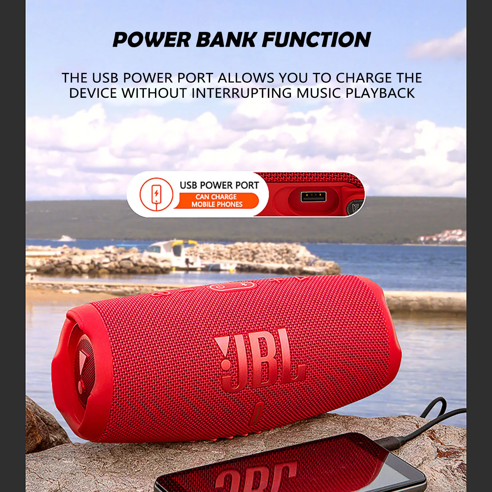 Jbl Charge5 Bluetooth Speaker Wireless Music Hifi Sound Deep Partybox Speakers Charge 4 Flip 5 Flip5 Clip 3 Pulse Go2 | Электроника