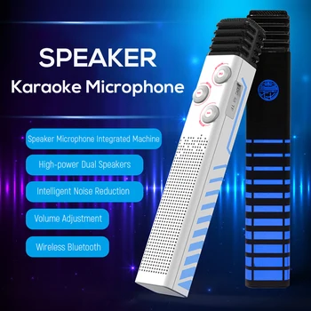 Wireless Microphone Handheld Karaoke Bluetooth Speaker LED Display Screen TF Card Singing Recorder
Wireless Microphone Handheld Karaoke Bluetooth Speaker LED Display Screen TF Card Singing Recorder