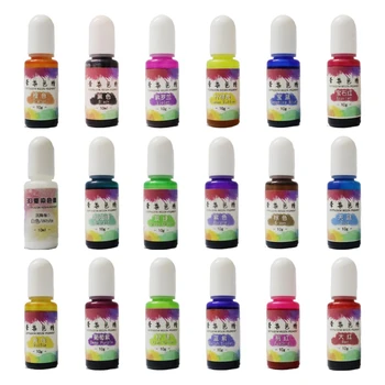 18 Colors 10ml Epoxy Resin Diffusion Pigment Alcohol Ink Liquid Colorant Dye DIY Crafts Jewelry Making Tool Accessories
18 Colors 10ml Epoxy Resin Diffusion Pigment Alcohol Ink Liquid Colorant Dye DIY Crafts Jewelry Making Tool Accessories