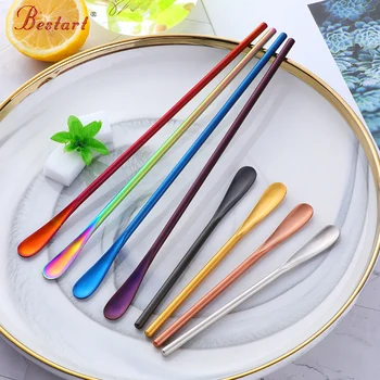 304 stainless steel coffee Stirring spoon 4PCS/lot color Short round handle Juice stirring spoons Bar accessories Kitchen Tools
304 stainless steel coffee Stirring spoon 4PCS/lot color Short round handle Juice stirring spoons Bar accessories Kitchen Tools
