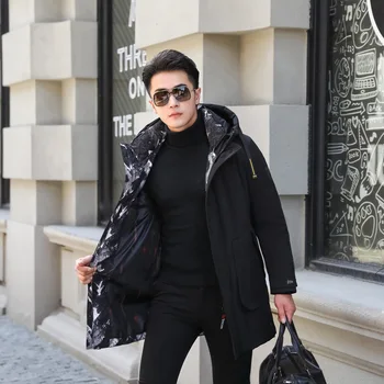 For -30 degrees Men's Winter Coat 2019 New Long Warm Hooded Stand Colladuck Men Duck Down Jacket High Quality Parkas Black 4XL 
For -30 degrees Men's Winter Coat 2019 New Long Warm Hooded Stand Colladuck Men Duck Down Jacket High Quality Parkas Black 4XL