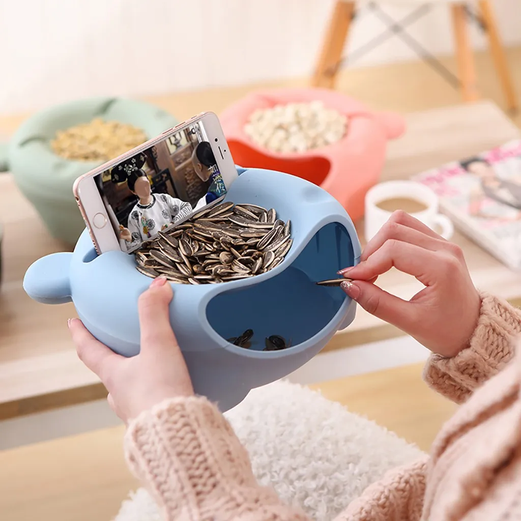 Creative Lazy Fruit Dish Snacks Nut Melon Bowl Double Layer Candy Storage Mobile Phone Holder Multi-functional Containers
Creative Lazy Fruit Dish Snacks Nut Melon Bowl Double Layer Candy Storage Mobile Phone Holder Multi-functional Containers