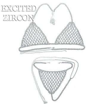 Women Fashion sexy luxury swimsuit bikini set body chain bra and panties jewelry jewelry crystal erotic underwear set
Women Fashion sexy luxury swimsuit bikini set body chain bra and panties jewelry jewelry crystal erotic underwear set