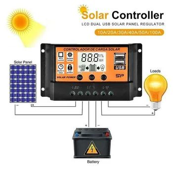 10A/20A/30A/40A/50A/100A Mppt/pwm Solar Charge Controller Dual USB Gel Battery Charge Controller Mppt Solar Charge Controller
10A/20A/30A/40A/50A/100A Mppt/pwm Solar Charge Controller Dual USB Gel Battery Charge Controller Mppt Solar Charge Controller
