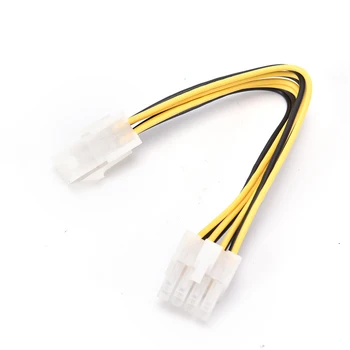 1 pcs ATX 4 Pin Male to 8 Pin Female EPS CPU Power Converter Cable Lead Adapter 12V ATX P4 to EPS 8pin 
1 pcs ATX 4 Pin Male to 8 Pin Female EPS CPU Power Converter Cable Lead Adapter 12V ATX P4 to EPS 8pin