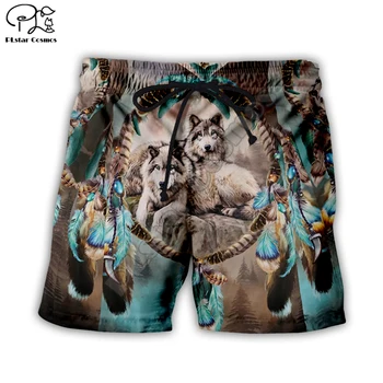 Men Unisex Deer Wolf Shorts Skull Native indian 3d Print Elastic Waist loose Shorts Fashion Summer Quick Dry Board Shorts 001 
Men Unisex Deer Wolf Shorts Skull Native indian 3d Print Elastic Waist loose Shorts Fashion Summer Quick Dry Board Shorts 001
