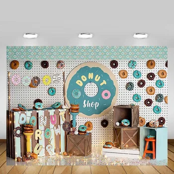 Donuts Shop Backdrop Polka Dot Wall Light Sands Baby Birthday Portrait Photography Backgrounds Photo Studio Photophone
Donuts Shop Backdrop Polka Dot Wall Light Sands Baby Birthday Portrait Photography Backgrounds Photo Studio Photophone