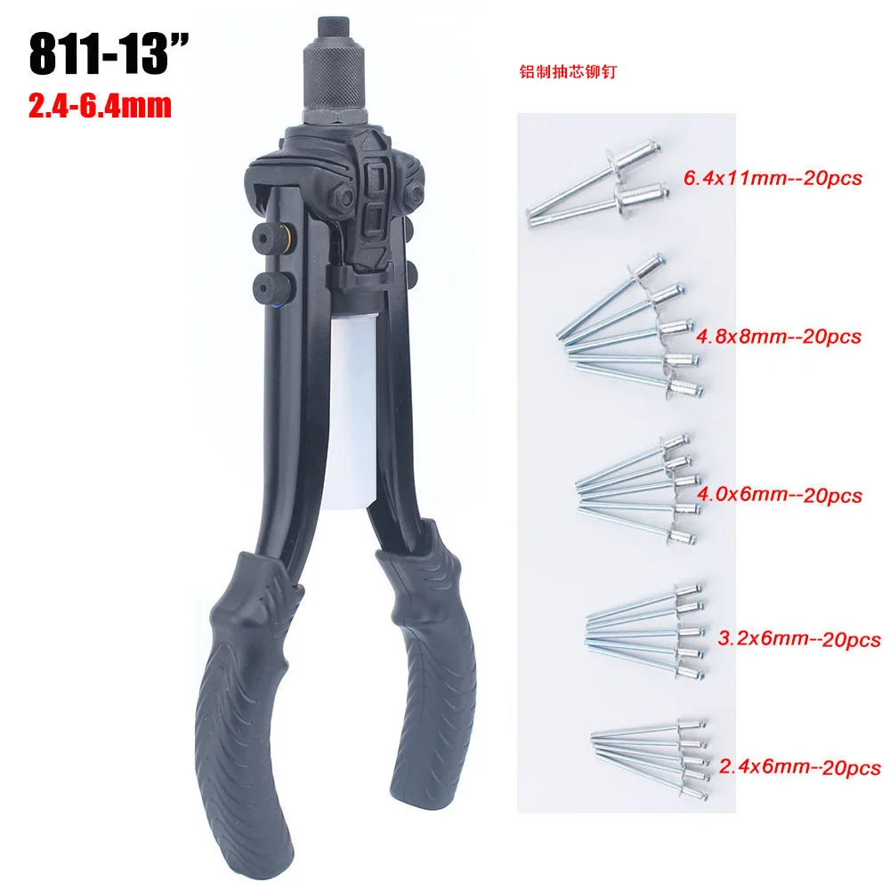 Manual Riveting Nail Gun Riveter Blind Riveting Nail Gun with Riveting Nail Set 13 Inch Riveter
Manual Riveting Nail Gun Riveter Blind Riveting Nail Gun with Riveting Nail Set 13 Inch Riveter