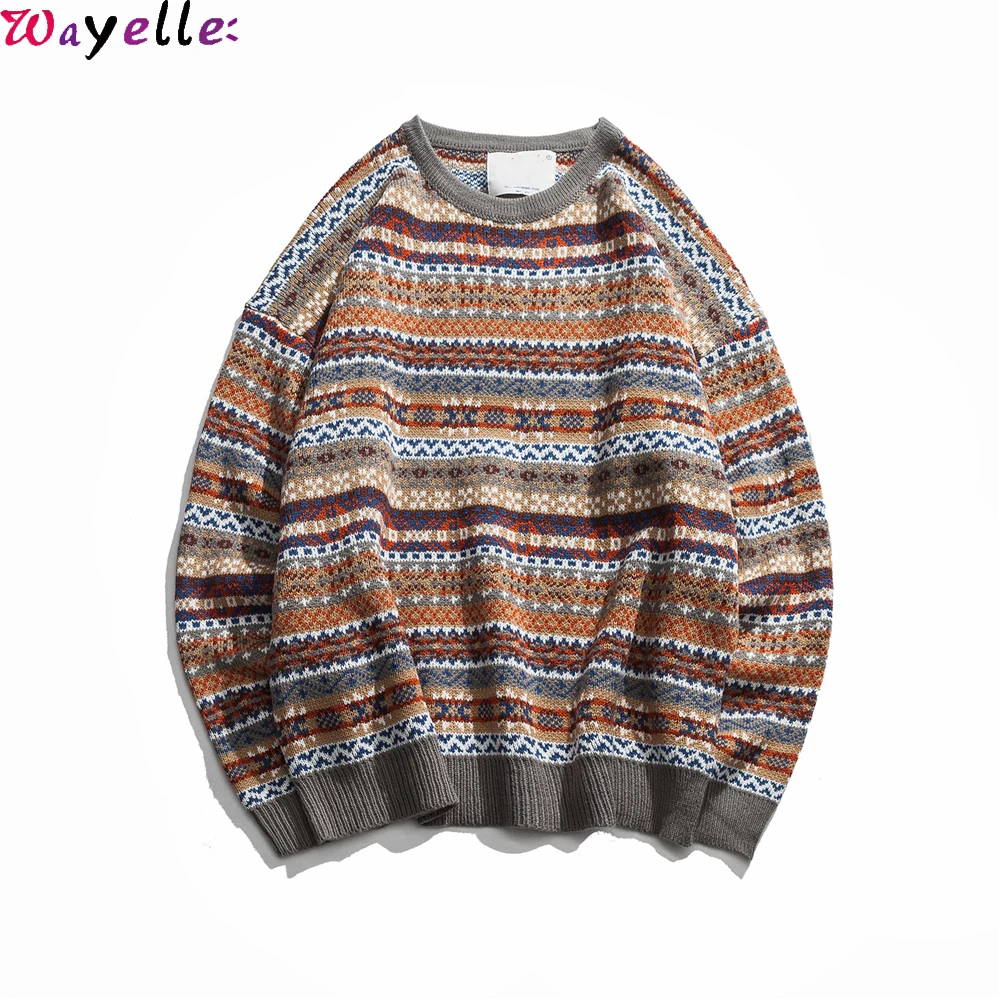 Vintage Sweaters Men Pullovers 2018 New Autumn Fashion O-neck Loose Vintage Sweaters Men Oversized Pullovers
Vintage Sweaters Men Pullovers 2018 New Autumn Fashion O-neck Loose Vintage Sweaters Men Oversized Pullovers