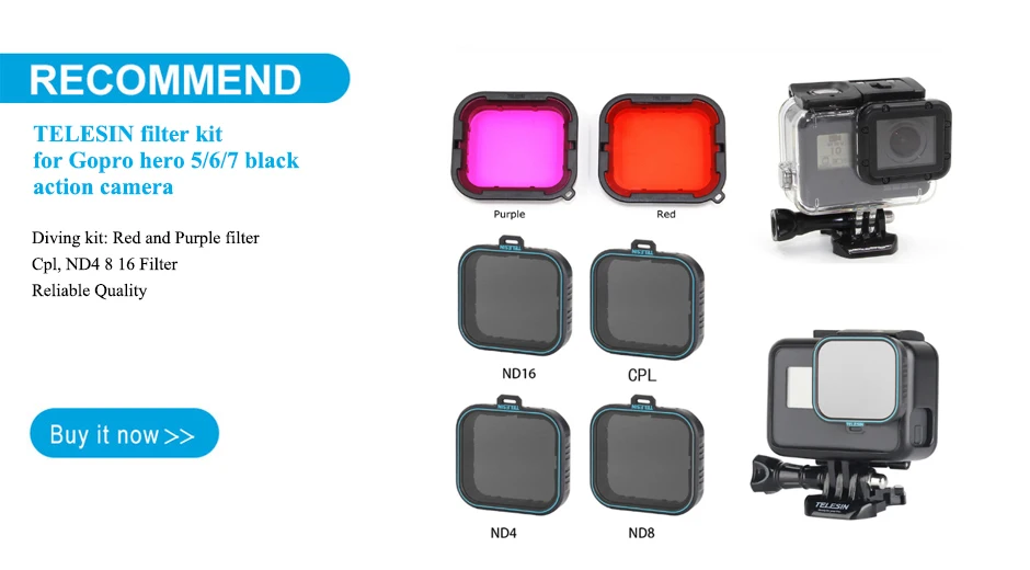 Telesin filter set
