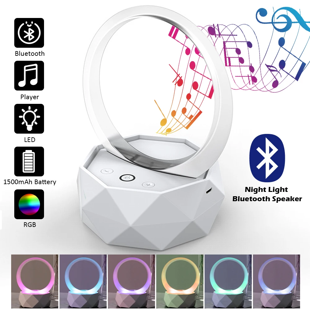 Portable LED Night Light with Bluetooth Speaker Wireless Bluetooth Speaker Rechargeable Touch Control 7 Color LED Bedside
Portable LED Night Light with Bluetooth Speaker Wireless Bluetooth Speaker Rechargeable Touch Control 7 Color LED Bedside