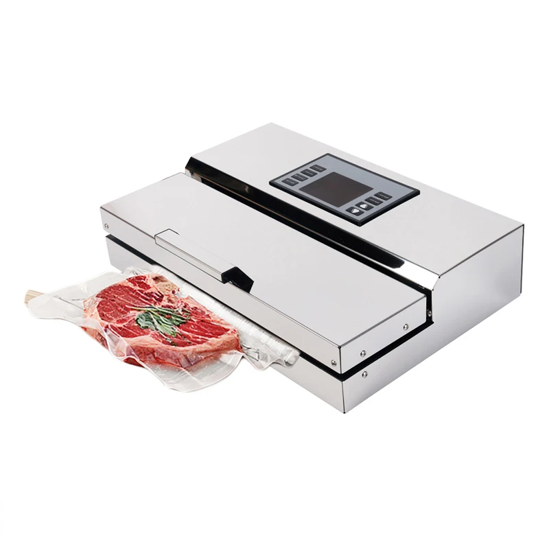ITOP Food Vacuum Sealer 220V Household Commercial Food Machine Packaging Machine Film Sealer Vacuum Packer Stainless Steel Body 
ITOP Food Vacuum Sealer 220V Household Commercial Food Machine Packaging Machine Film Sealer Vacuum Packer Stainless Steel Body