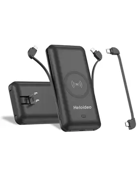 Factory Six in One AC plug Wireless fast Charger Power Bank 10,000 mAH PD18W 5.1A quick charger support PD 3.0, QC 3.0,HELOIDEO
Factory Six in One AC plug Wireless fast Charger Power Bank 10,000 mAH PD18W 5.1A quick charger support PD 3.0, QC 3.0,HELOIDEO