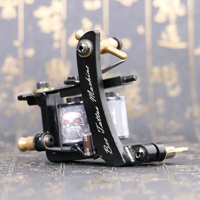 Tattoo Gun 10 Wrap Coils Motor Iron Frame Electric RCA Portable Shader Light Weight Equipment Best Tattoo Coil Machine Favourite
Tattoo Gun 10 Wrap Coils Motor Iron Frame Electric RCA Portable Shader Light Weight Equipment Best Tattoo Coil Machine Favourite