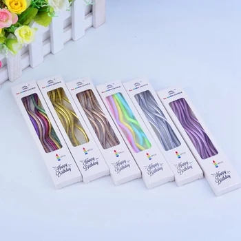 6Pcs/lot Threaded Candle Curved Spiral Cake Candle Long Multicolor Colored Curving Cake Safe Flames Kids Birthday
6Pcs/lot Threaded Candle Curved Spiral Cake Candle Long Multicolor Colored Curving Cake Safe Flames Kids Birthday