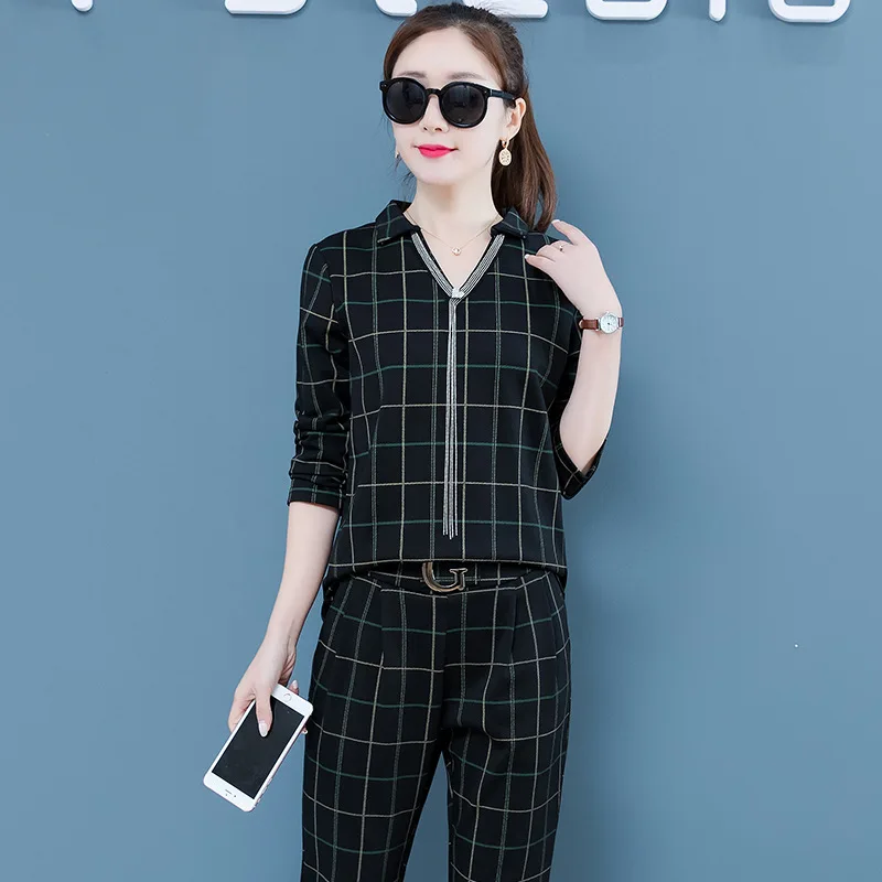 Set Western Style Fashion 2019 Spring New Style Graceful Goddess-Style Plaid Elegant Two-Piece Set Spring And Autumn
Set Western Style Fashion 2019 Spring New Style Graceful Goddess-Style Plaid Elegant Two-Piece Set Spring And Autumn