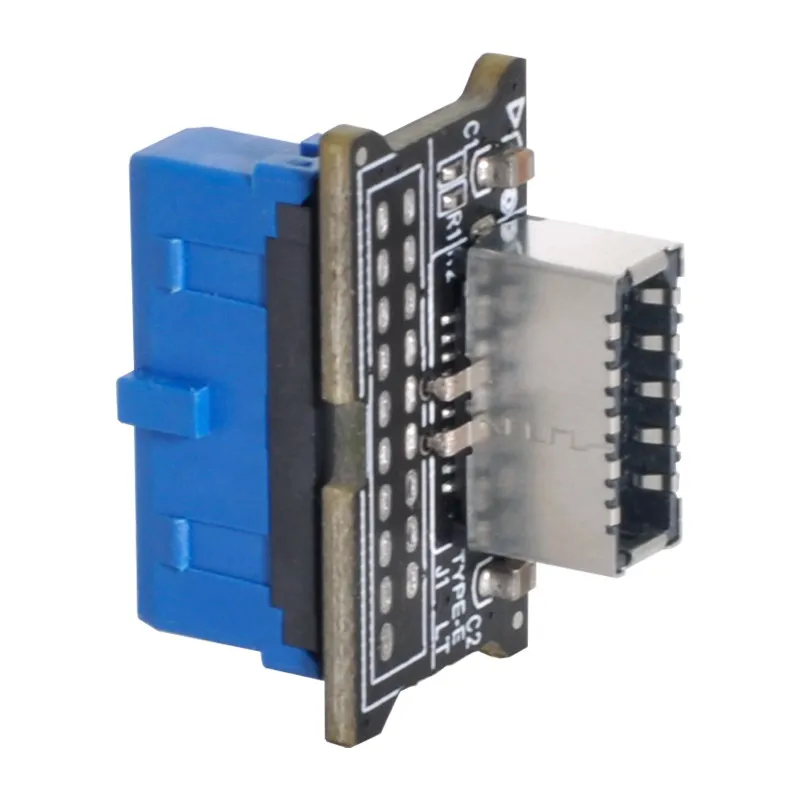 Vertical USB 3.1 Type-E Front Panel Socket to USB 3.0 20Pin Header Female Extension Adapter for Motherboard
Vertical USB 3.1 Type-E Front Panel Socket to USB 3.0 20Pin Header Female Extension Adapter for Motherboard