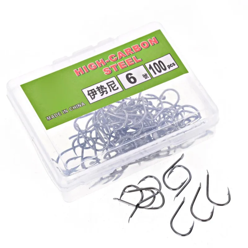 50 PCS / 100 PCS High Carbon Steel Fishing Hooks Set 1# -15# in Fly Fishhooks Jig Barbed With Hole For Fishing Accessorie GMT601
50 PCS / 100 PCS High Carbon Steel Fishing Hooks Set 1# -15# in Fly Fishhooks Jig Barbed With Hole For Fishing Accessorie GMT601