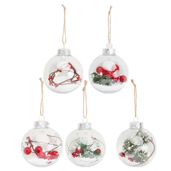 1 Set 5 Pcs Christmas Tree Decorations Plastic Transparent Christmas Balls
1 Set 5 Pcs Christmas Tree Decorations Plastic Transparent Christmas Balls
