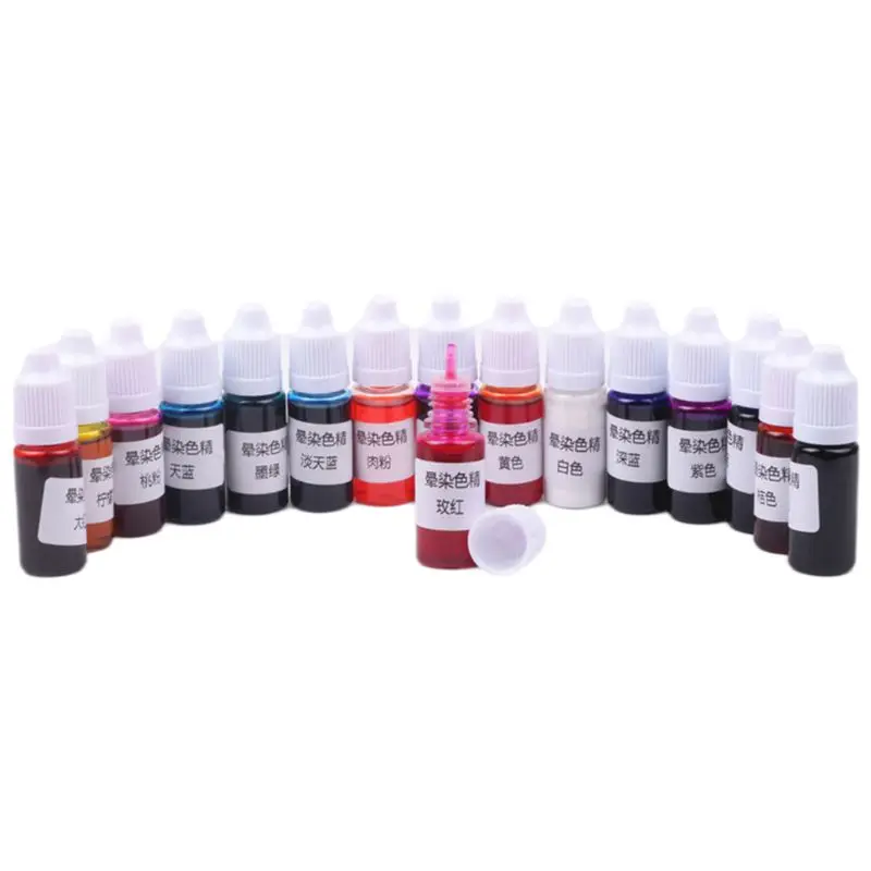 16 Colors Epoxy Pigment Liquid Colorant Dye Ink Diffusion Resin DIY Crafts Jewelry Making Accessories
16 Colors Epoxy Pigment Liquid Colorant Dye Ink Diffusion Resin DIY Crafts Jewelry Making Accessories