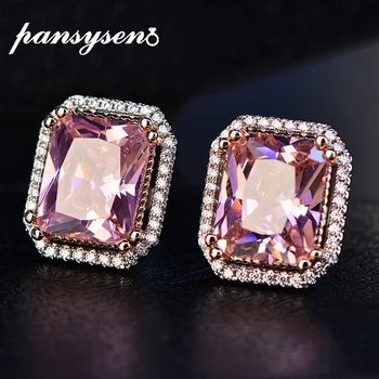 PANSYSEN 2020 New Arrival Pink Quartz Women's Romantic Wedding Stud Earrings 925 Sterling Silver Fine Jewelry Earring Party Gift
PANSYSEN 2020 New Arrival Pink Quartz Women's Romantic Wedding Stud Earrings 925 Sterling Silver Fine Jewelry Earring Party Gift
