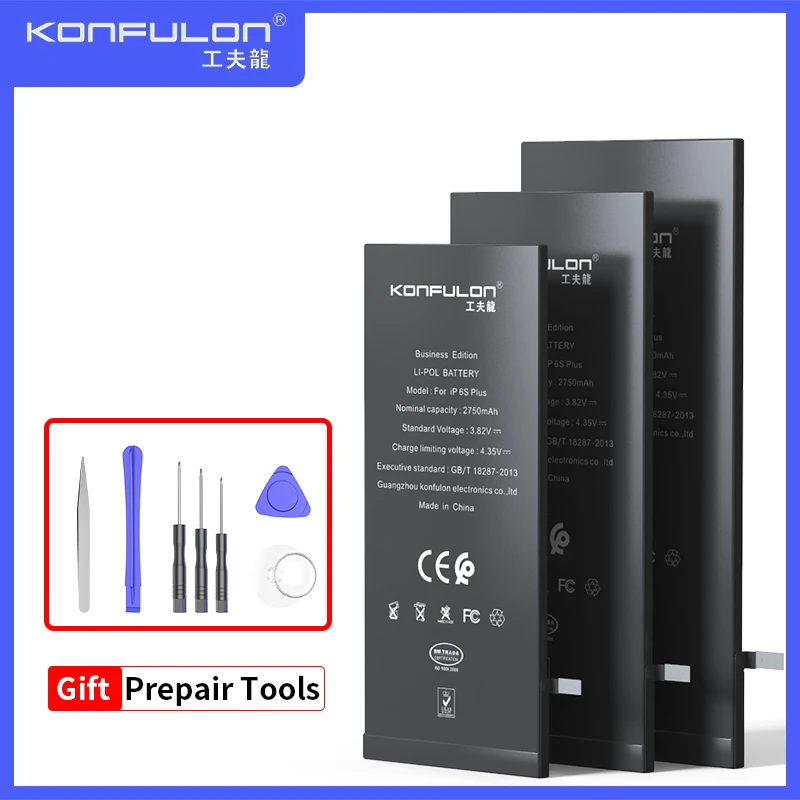 Konfulon Battery For iPhone 6s 6 5s 5 7 8 Plus High Capacity Bateria Replacement Batterie For iPhone 7 8
Konfulon Battery For iPhone 6s 6 5s 5 7 8 Plus High Capacity Bateria Replacement Batterie For iPhone 7 8