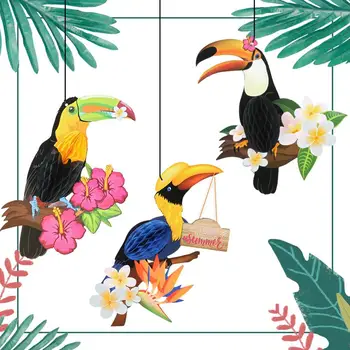 Tropical Party Hawaiian Decorations 3pcs Hanging Honeycomb Toucan Summer Kids Birthday Luau Party Decor Supplies
Tropical Party Hawaiian Decorations 3pcs Hanging Honeycomb Toucan Summer Kids Birthday Luau Party Decor Supplies