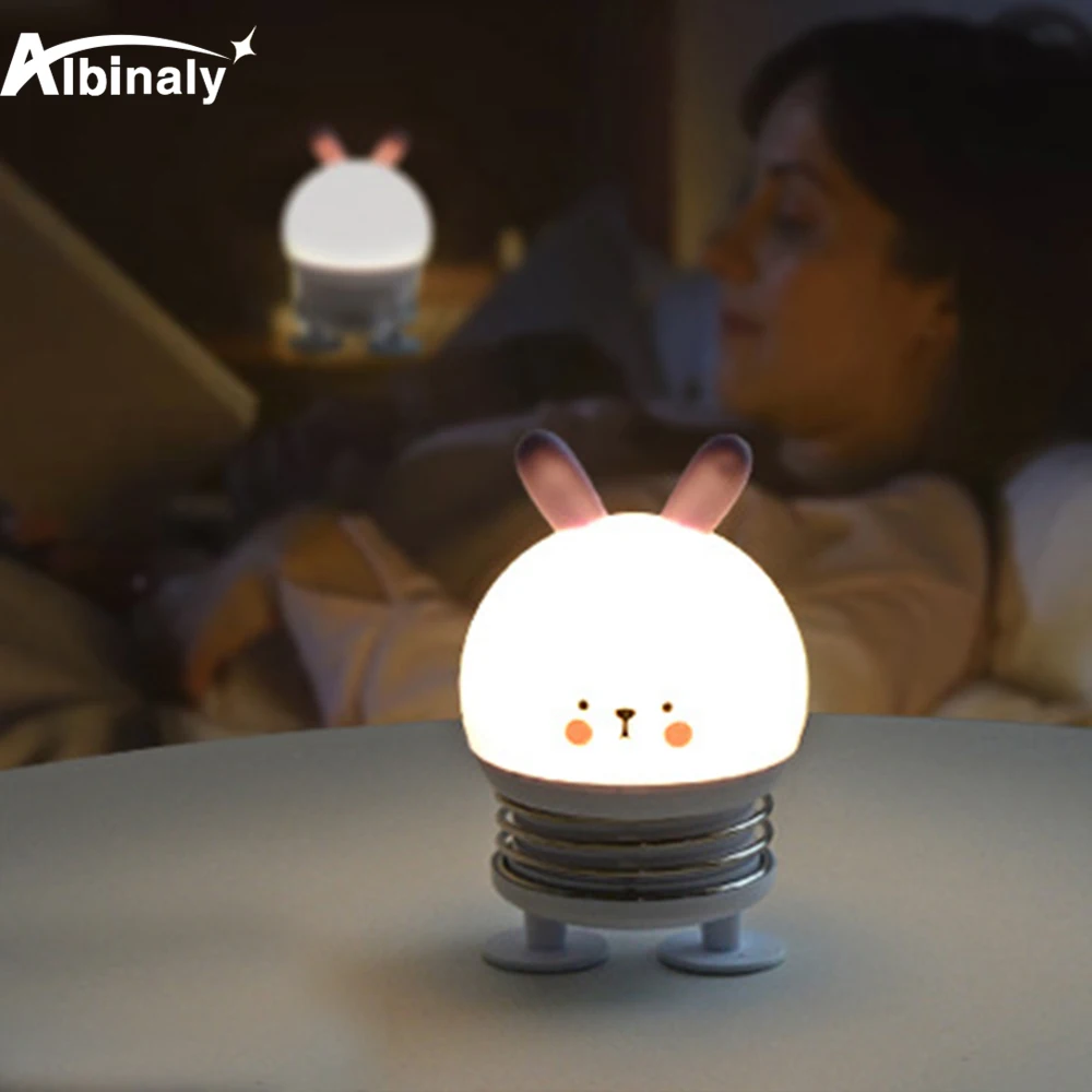LED Press Spring Night Light For Home Bedside Atmosphere Light Portable Companion Decompression Toy Lamp Decor Lights
LED Press Spring Night Light For Home Bedside Atmosphere Light Portable Companion Decompression Toy Lamp Decor Lights