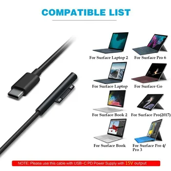 Interface Durable Charging Cable Practical To Type C USB Accessories Connection Computer Multifunction For Surface Pro 3 4
Interface Durable Charging Cable Practical To Type C USB Accessories Connection Computer Multifunction For Surface Pro 3 4