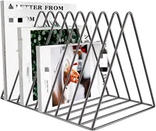 9 Slot White Magazine Holder Files Folder Stand Desktop File Sorter Organizer Triangle Bookshelf Decor Home Office Eye-catching
9 Slot White Magazine Holder Files Folder Stand Desktop File Sorter Organizer Triangle Bookshelf Decor Home Office Eye-catching