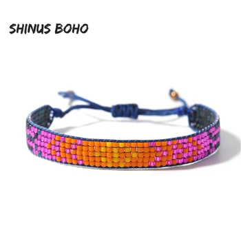 SHINUSBOHO Boho Jewelry Miyuki Bracelet for Women pendientes mujer moda 2020 Gifts Statement Bracelets Dazzling colors
SHINUSBOHO Boho Jewelry Miyuki Bracelet for Women pendientes mujer moda 2020 Gifts Statement Bracelets Dazzling colors