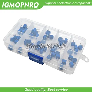 50pcs/lot 100-1M 3362 potentiometer assorted kit set 13 values 3362W variable resistor potentiometer electronic resistors pack
50pcs/lot 100-1M 3362 potentiometer assorted kit set 13 values 3362W variable resistor potentiometer electronic resistors pack