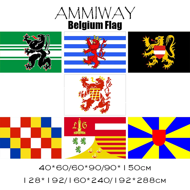 AMMIWAY Бельгия провинциях флаг Oost Vlaanderen Люксембург Фламандский брабант Лимбург Антверпене дом для Западная