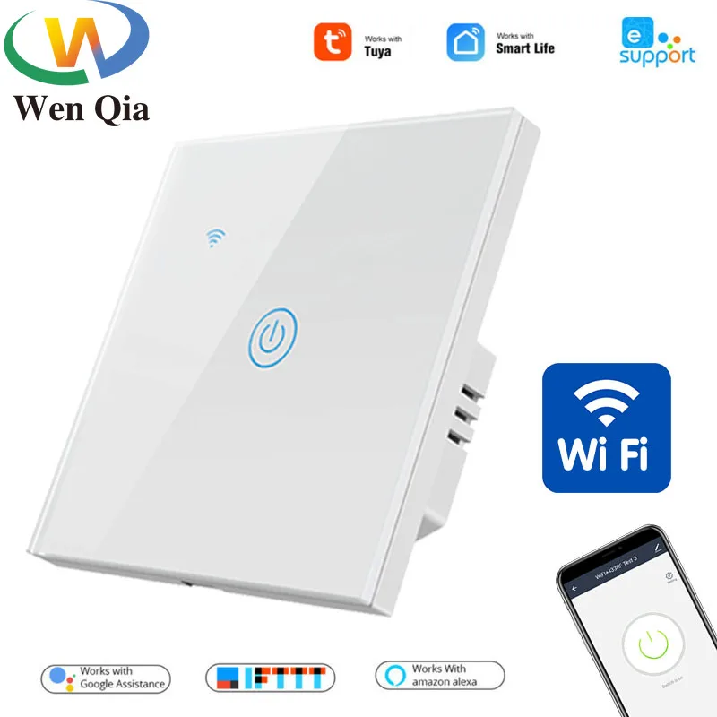 Tuya Wifi Smart Life Sensor Switch Light 86 Eu Standard Touch on/off Switch 1/2/3/4 Gang Timer Voice Module Alexa Google Home
Tuya Wifi Smart Life Sensor Switch Light 86 Eu Standard Touch on/off Switch 1/2/3/4 Gang Timer Voice Module Alexa Google Home